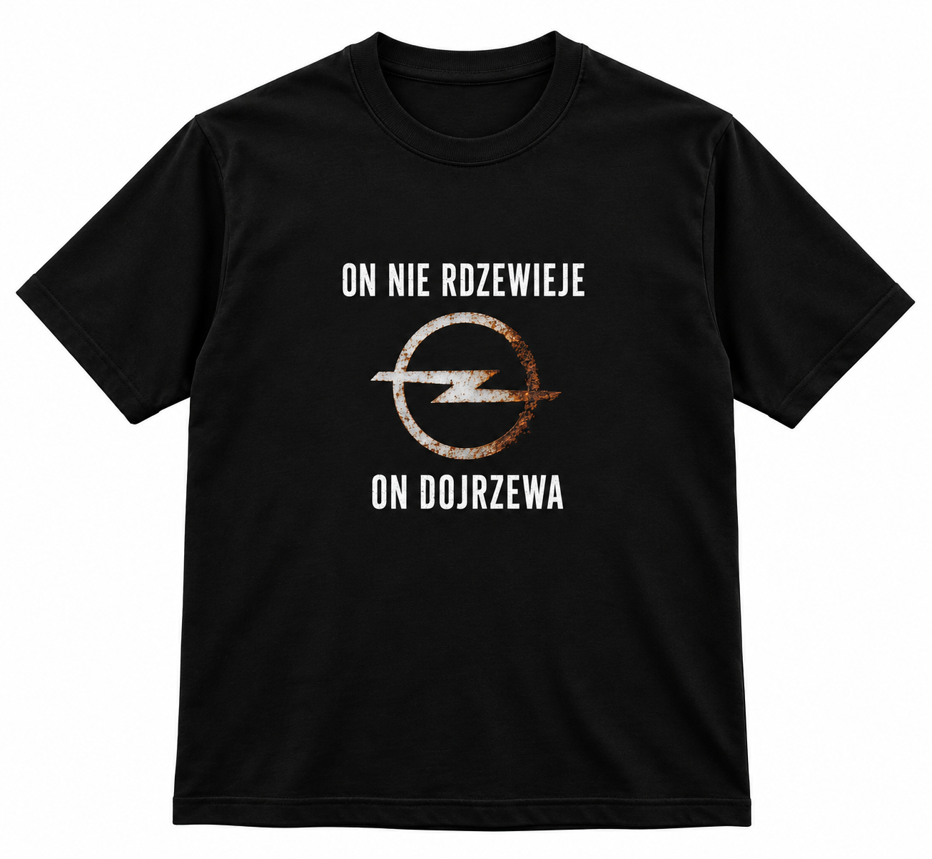 Koszulka Opel „On nie rdzewieje, on dojrzewa”